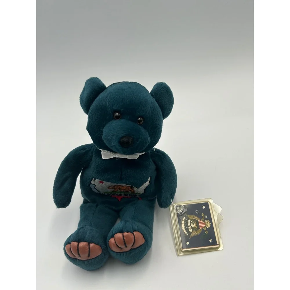 Ronald Reagan President Library The Gipper California Republic Plush Bear Teal